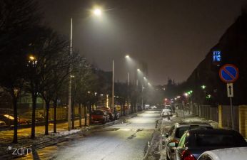 Na ulicy Rubież wybudowaliśmy oświetlenie uliczne. fot. Bartosz Jankowski / ZDM
