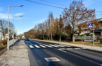 Nowe przejście dla pieszych przez ul. Ostrowską. fot. Bartosz Szczepaniak / ZDM