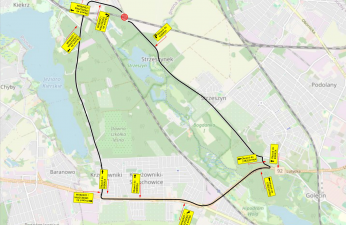 Schemat objazdów - przejazd kolejowy na ul. Koszalińskiej.