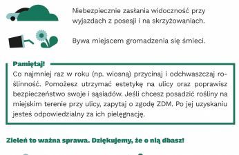 Dbaj o zieleń przed swoim domem!