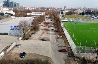 Droga dojazdowa - stan obecny widziany z perspektywy drona. fot. PIM