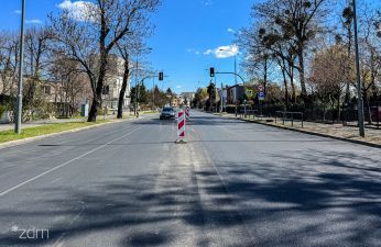 Przejazd ulicą Taczanowskiego ponownie dostępny dla kierowców. fot. Bartosz Szczepaniak / ZDM