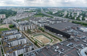 Plac budowy z perspektywy lotu ptaka. fot. PIM