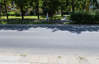 Przejście dla pieszych zostanie wykonane przez ul. Gen. St. Maczka. fot. Bartosz Jankowski / ZDM
