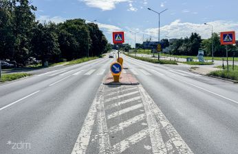 Poprawiamy bezpieczeństwo na ul. Baraniaka. fot. Bartosz Szczepaniak / ZDM