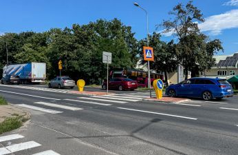 Poprawiamy bezpieczeństwo na ul. Baraniaka. fot. Bartosz Szczepaniak / ZDM