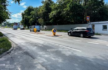 Poprawiamy bezpieczeństwo na ul. Baraniaka. fot. Bartosz Szczepaniak / ZDM