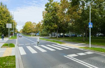 Nowe przejście dla pieszych przez ul. Stróżyńskiego. fot. Bartosz Jankowski / ZDM