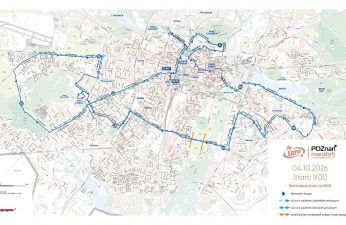 Trasa LOTTO 25. Poznań Maraton.