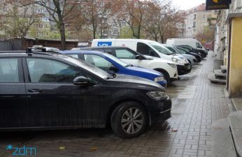 Obecny sposób parkowania na ul. Łąkowej.