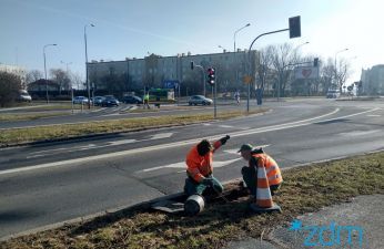 Skrzyżowanie ul. Piłsudskiego i Inflanckiej - budowa sygnalizacji akustycznej