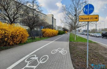 Infrastruktura dla rowerzystów na ul. Jana Pawła II