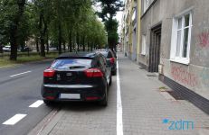 ul. Hetmańska - nowy sposób parkowania