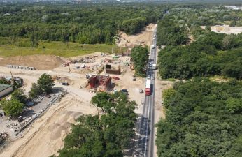 Pierwsze fundamenty nowych wiaduktów w ciągu ul. Lutyckiej i Golęcińskiej. fot. PIM