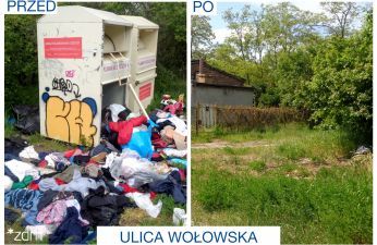 Usunęliśmy kontener na ul. Wołowskiej.