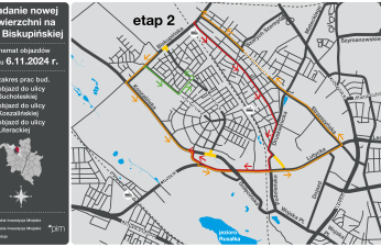 Schemat objazdów od 11 listopada