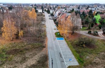 Ul. Stefańskeiego - widok z perspektywy drona w kierunku ul. Buczka. fot. PIM