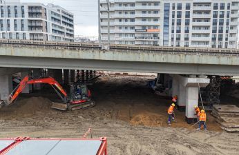 Półmetek prac i zmiany na wiadukcie nad ul. Wagrowską. fot. PIM