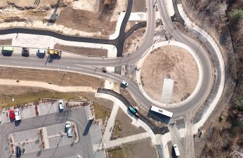 Prace budowlane w rejonie ronda przy ul. Koszalińskiej. fot. PIM