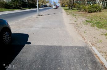 Wyremontujemy chodnik na ulicy Wiatracznej. fot. Bartosz Jankowski / ZDM