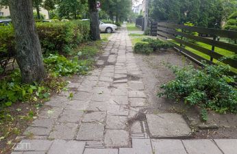 Chodnik na ulicy Ściegiennego. fot. Bartosz Jankowski / ZDM