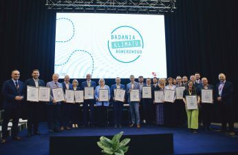 Poznań otrzymał nagrodę Europejskiej Federacji Cyklistów. Zdjęcie organizatora