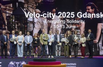 Laureaci nagród Europejskiej Federacji Cyklistów 2025, fot. Grzegorz Mehring/ www.gdansk.pl
