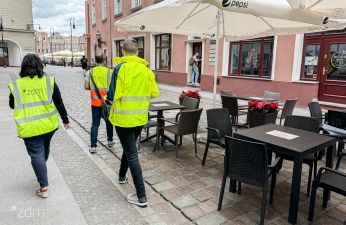 Pierwsze sezonowe kontrole na Starym Mieście. fot. Bartosz Szczepaniak / ZDM