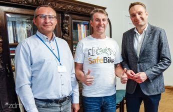 Wizyta Pełnomocnika Ministra Infrastruktury ds. rozwoju ruchu rowerowego w Poznaniu