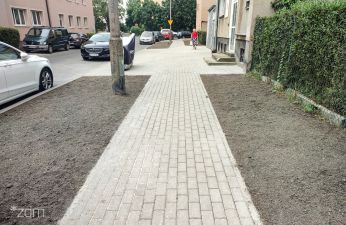 Nowe chodniki na ul. Konarskiego. fot. ZDM