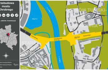 Inwestycja obejmuje też przebudowę przylegających odcinków ul. Estkowskiego i Wyszyńskiego oraz skrzyżowań z ul. Chwaliszewo, Panny Marii i Wieżową.