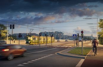 Poglądowa wizualizacja mostu Chrobrego po przebudowie. fot. PIM