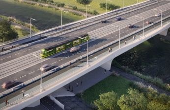 Poglądowa wizualizacja mostu Chrobrego po przebudowie. fot. PIM