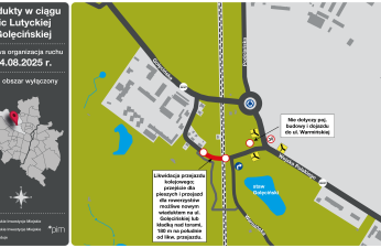 Schemat czasowej organizacji ruchu od 4 sierpnia 2025r.