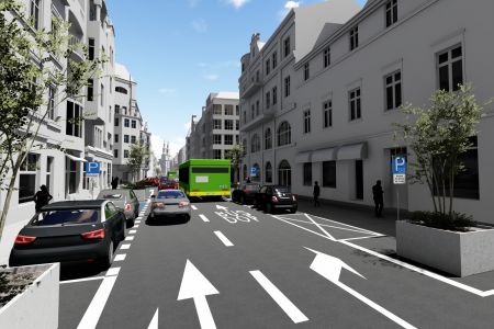 Nowy buspas na Garbarach i trzeci pas na Jana Pawła 2