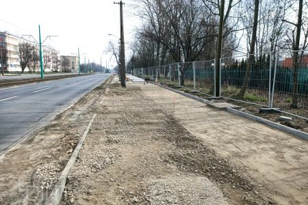 Budowa przejazdów rowerowych przez ul. Grunwaldzką. W weekendy autobus zamiast tramwaju