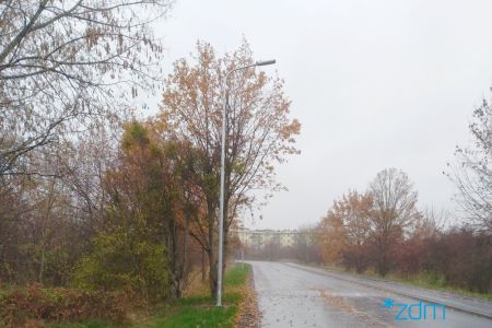 Oświetlenie na drodze do os. Lotnictwa Polskiego