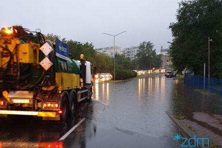Trwa usuwanie skutków wczorajszej ulewy