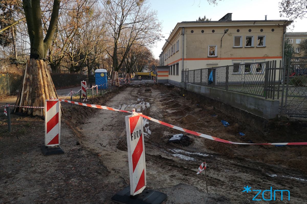 Trwa przebudowa drogi do przedszkola przy ul. Chociszewskiego