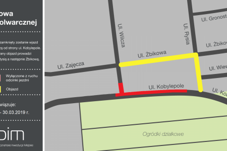 Zmiany w organizacji ruchu na ul. Kobylepole