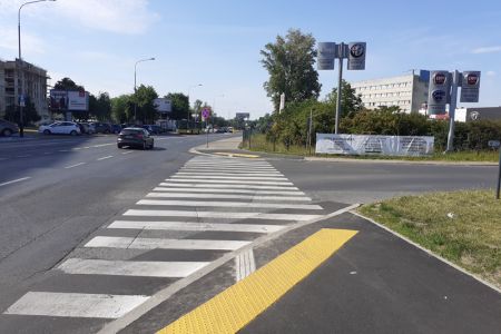 Krawężniki na Piątkowie obniżone