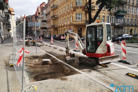 Trwają prace na ulicy Małeckiego