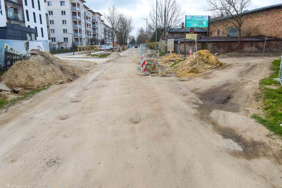 Ulica Mateckiego: budowa kanalizacji, ulica będzie zamknięta dla ruchu