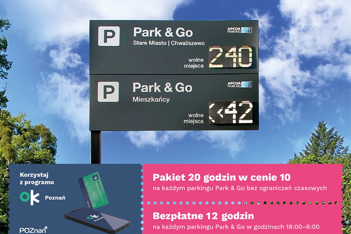 Tańsze parkowanie z kartą programu OK Poznań