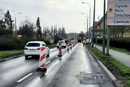Poniedziałkowe prace drogowe