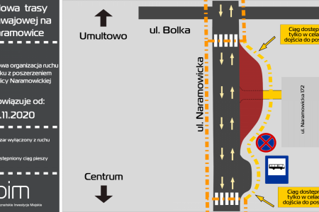 Tramwaj na Naramowice – zmiany na ul. Lechickiej oraz Naramowickiej