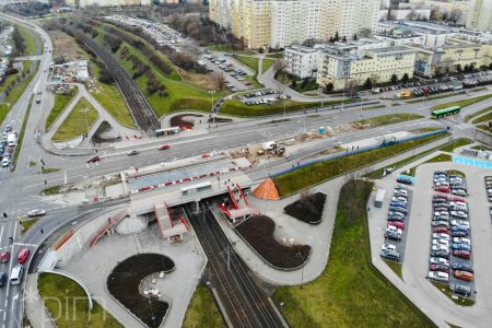 Wiadukt nad PST Szymanowskiego: wraca docelowa organizacja ruchu na północnej nitce