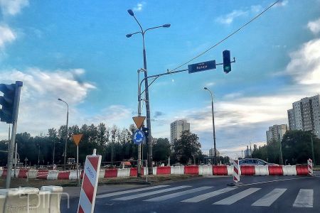 Przebudowa ronda Rataje: kolejne zmiany w organizacji ruchu