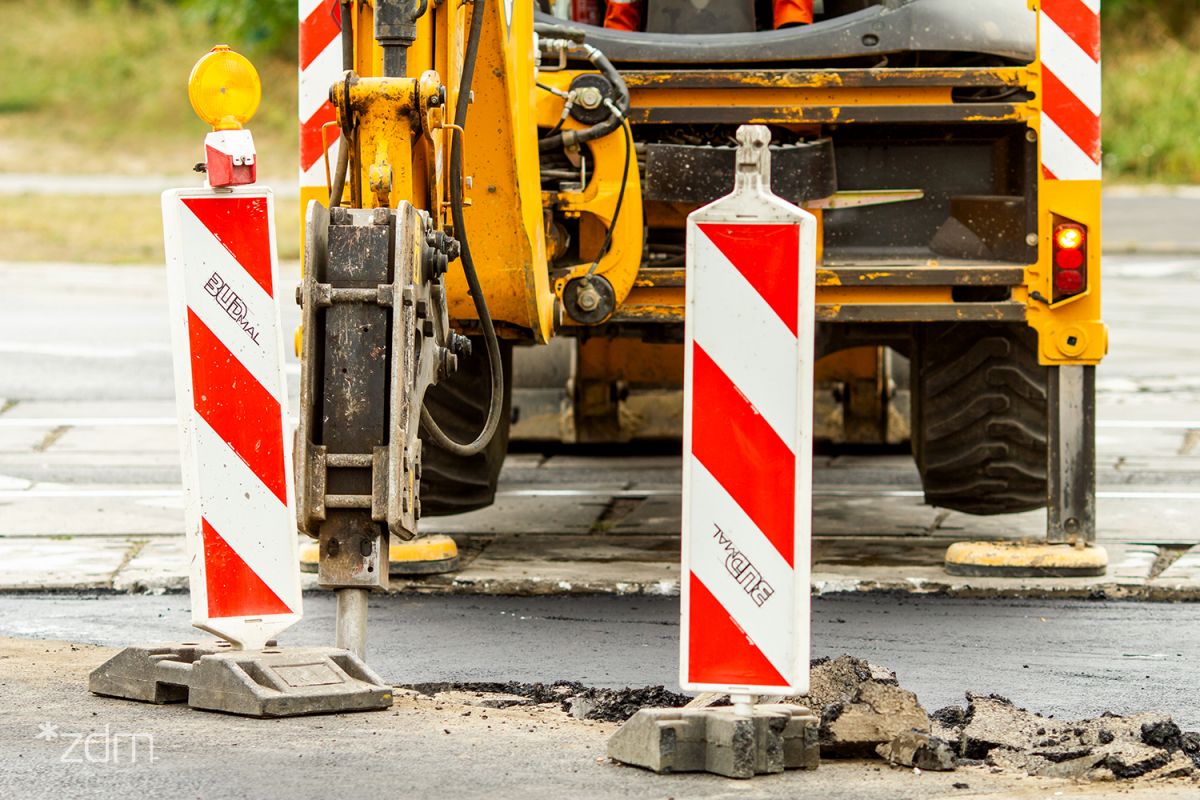 Poniedziałkowe prace drogowe