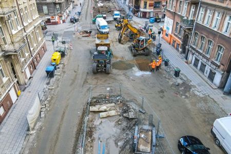 Skrzyżowanie ul. Spychalskiego z ul. Wierzbięcice będzie w najbliższych dniach nieprzejezdne